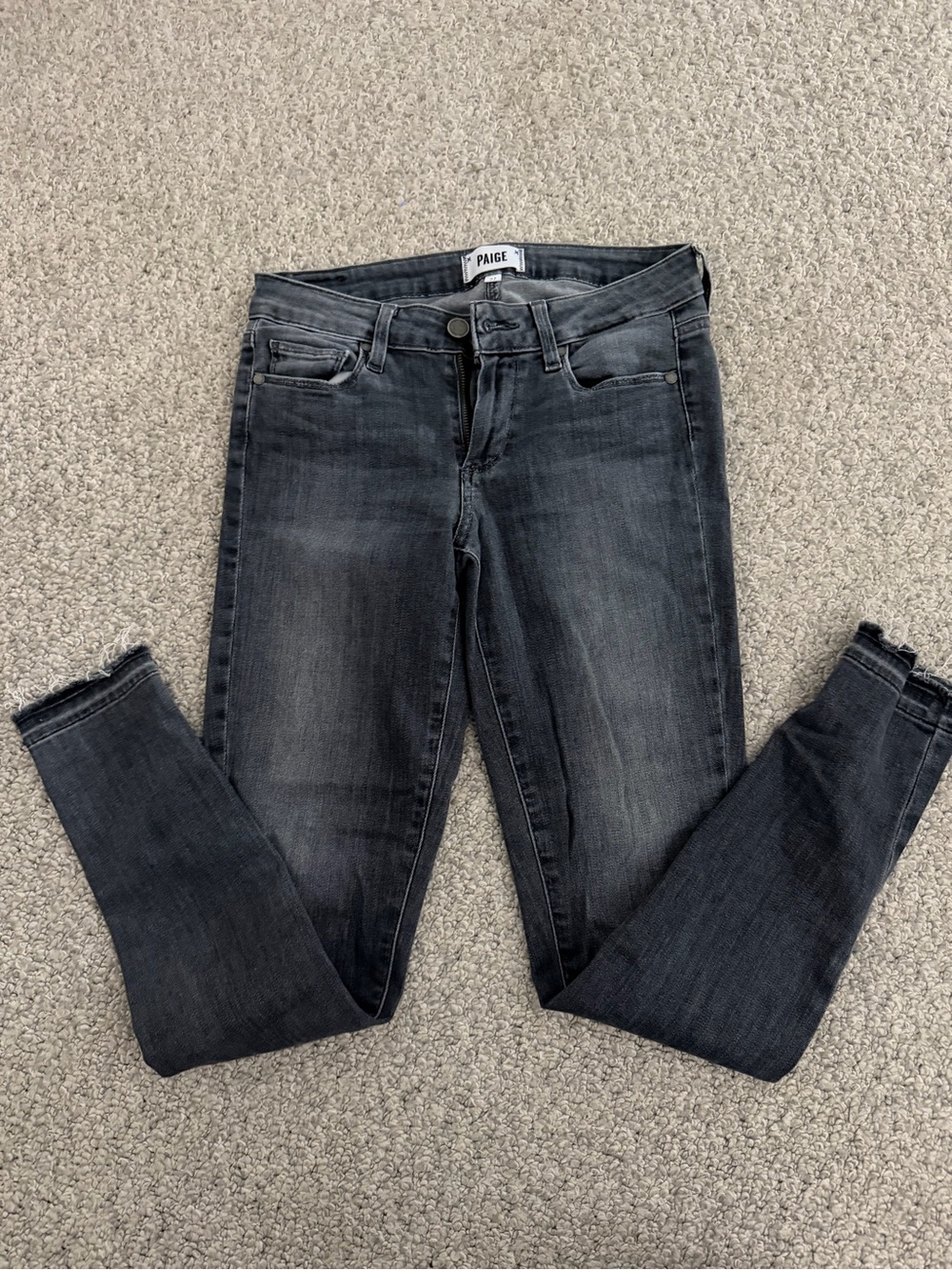 PAIGE Women’s Skinny Jeans in Washed Black
